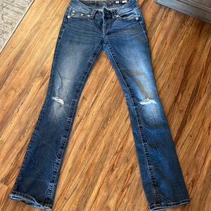 Miss Me signature slim boot jeans - size 25